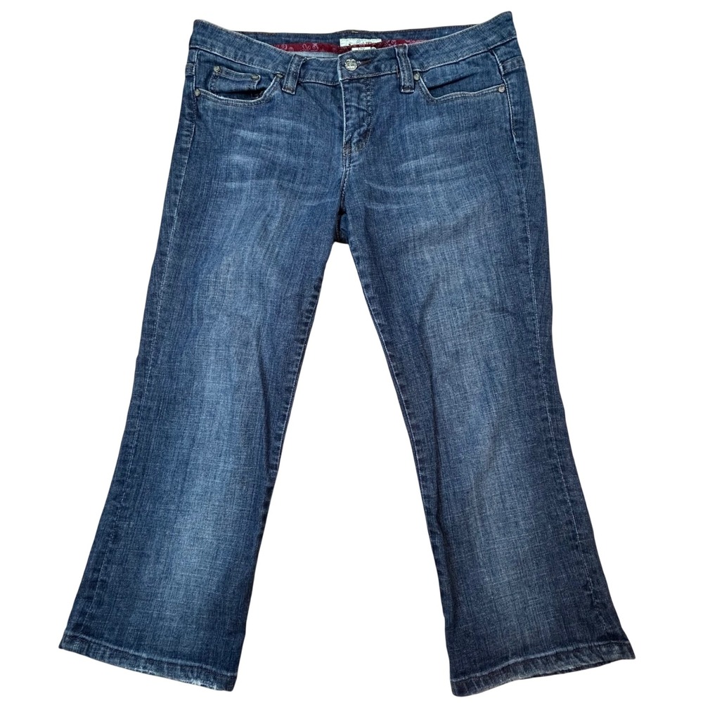 Refuge Womens Capris Stretch Denim Jeans Size 11 Cottagecore Vacation Beach